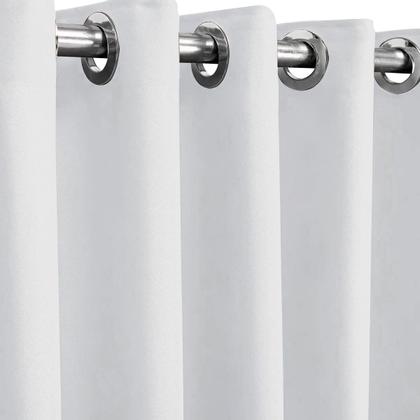 Imagem de Cortina Blecaute de Tecido Para Quarto e Sala 3 Metros Com Ilhós Cromado Admirare