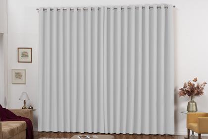 Imagem de Cortina Blecaute para Sala E Quarto em Tecido Blackout Corta Luz com Ilhós 3,00 X 2,80 Branco