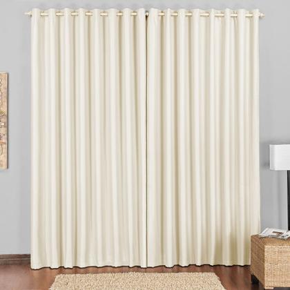 Imagem de Cortina Block Blackout Blecaute para Trilho Suisso Max Tecido Corta Luz 2,00 x 1,70m Janela Quarto Sala - Bege