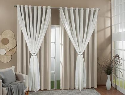 Imagem de Cortina Ge Linho Forro Blackout 2,80X1,80 Sala E Quarto