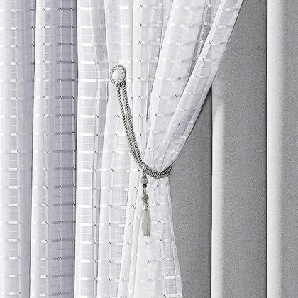 Imagem de Cortina Iris 3 Metros Semi Blackout Sala Quarto Varão Cinza