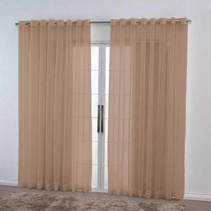 Imagem de Cortina Luxo Sevilha Voil/Voal 8 Metros Para Sala Quarto Varão Simples