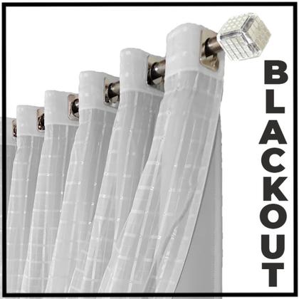 Imagem de cortina para quarto e sala blecaute Roma 8,00 x 2,80 branco