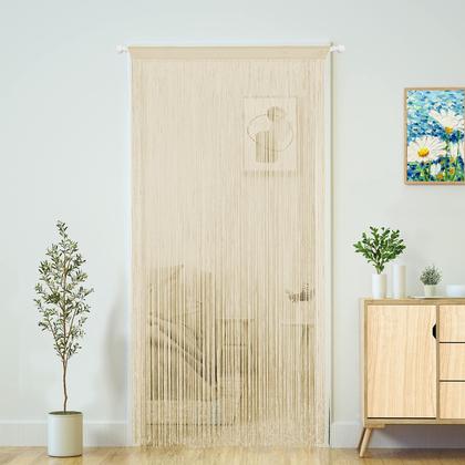 Imagem de Cortina YaoYue Boho String Panel 100x280cm Champagne
