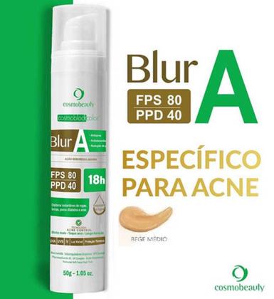 Imagem de Cosmobeauty Blur A Fps80 Ppd40 18hs Base Facial 50g - Bege Médio
