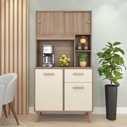 Cozinha 90cm 4 Portas 1 Gaveta Dália - Fellicci - Cozinha Compacta