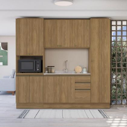 Imagem de Cozinha Compacta Com Kit Forno Celeste Kappesberg 240cm