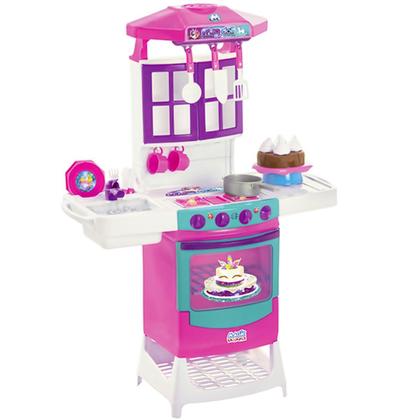 Imagem de Cozinha Meg Doll Eletrônica Armário Fogão Pia Sai Água