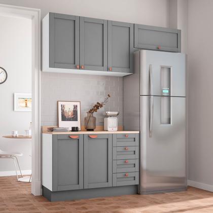 Imagem de Cozinha Modulada 3 Peças com Tampo 2 Aéreos 1 Balcão CabeCasa MadeiraOriginals