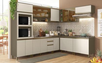 Imagem de Cozinha Modulada Conect com 8 Peças Duna/Cristal - Henn