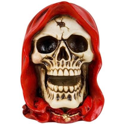 Imagem de Cranio Caveira Morte Capa Enfeite Halloween Resina Decoração