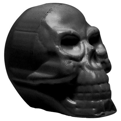 Imagem de Crânio Caveira Preta para dia das Bruxas Mortos Halloween Enfeite e Lembrancinha