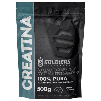 Imagem de Creatina Monohidratada 500g - 100% Pura Importada - Soldiers Nutrition