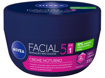 Imagem de Creme Hidratante Facial Nivea Noturno 100g