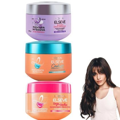 Imagem de Cronograma Capilar Loreal Paris Elseve Hidratação Nutrição Reparação Reconstrução Oleo Extraordinario