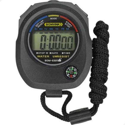 Imagem de Cronômetro Digital De Mão Alarme Relógio Profissional Timer