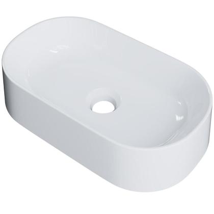 Imagem de Cuba de Apoio Oval Para Banheiro Lavabo Laila C01 O42W Branco - Lyam