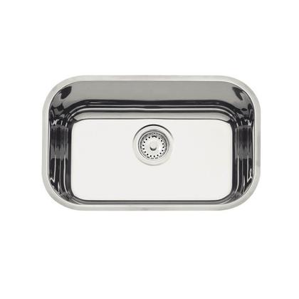 Imagem de Cuba de Embutir em Aço Inox Alto Brilho Lavínia Retangular 47x30cm c/ Válvula 3,5 Tramontina