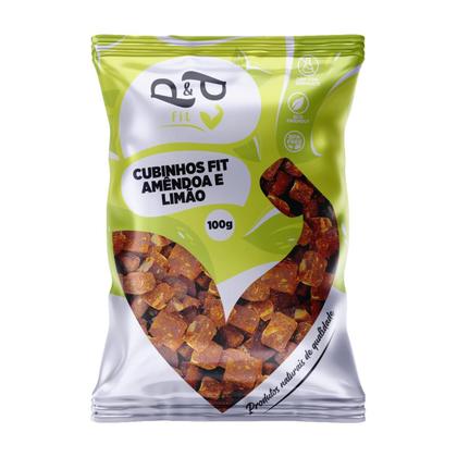 Imagem de Cubinhos Fit P&P Tâmara, Amêndoa e Limão 100g - P&P