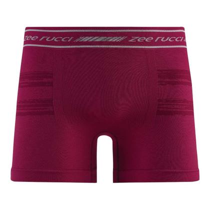 Imagem de Cueca Boxer Jacquard Listra sem Costura Bordô