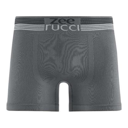 Imagem de Cueca Boxer sem Costura Cós Listrado Cinza