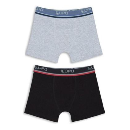 Imagem de Cueca Infantil Boxer Lupo Kit com 2 Original