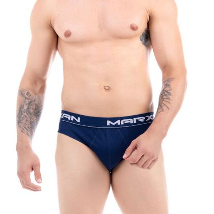 Imagem de Cueca Marxan Slip em Algodão Canelado com Elástico Exposto 89 C/3