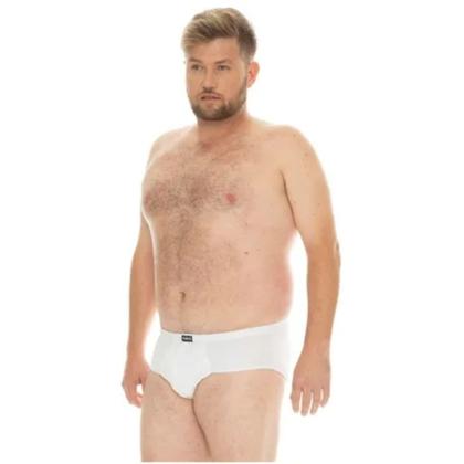 Imagem de Cueca Slip Tradicional 100% Algodão Plus Size Tamanho Grande Taurus