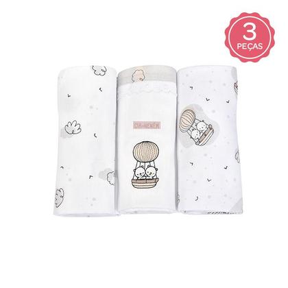 Imagem de Cueiro Urso - Kit Manta para Bebê - CIA do Neném