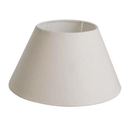 Imagem de Cúpula Para Abajur Tecido Algodão 16 cm x 25 cm x 10 cm Bege, Preto e Branco Encaixe 4 Cm Ref 18