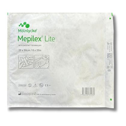 Imagem de Curativo Mepilex Lite Espuma de Silicone 20cm x 50cm 284500 Molnlycke 1 Un