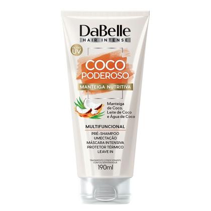 Imagem de Dabelle Óleo em Creme Multifuncional Coco Poderoso Leave-In Proteção Térmica Cabelos Porosos Secos Desidratados 190ml