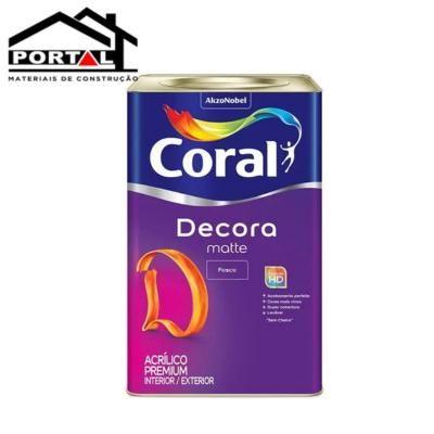 Imagem de Decora matte fosco coral base p - 16l - branco gatinho