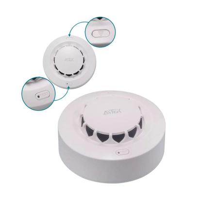Imagem de Detector De Fumaça De Incêndios Sem Fio Alarme Sensor Temper