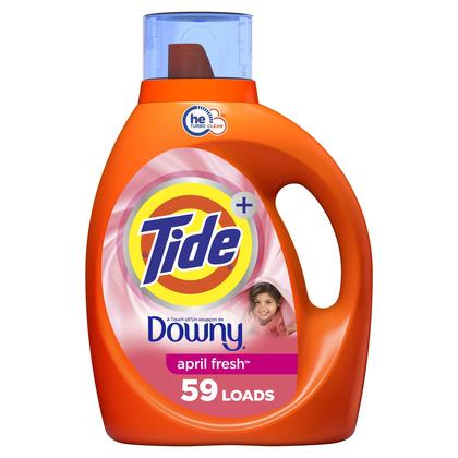 Imagem de Detergente para Roupas Tide com Downy HE - 2,7L (59 Lavagens)