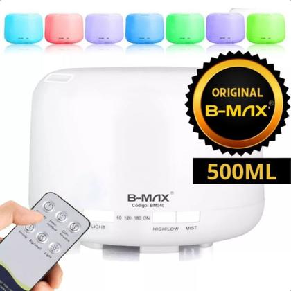 Imagem de Difusor b max ultrassonico 500ml purifucador de ar com lâmpada led