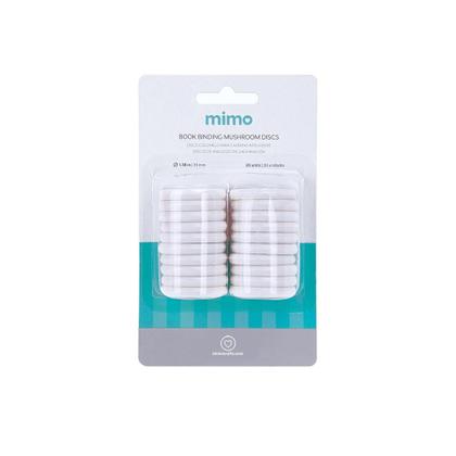 Imagem de Disco Cogumelo para Caderno Inteligente Branco Mimo - 35 mm - 20 Unids