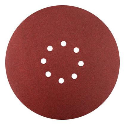 Imagem de Disco de Lixa 225mm com tiras autocolantes 60 8 furos teto - pct c/ 5 unid.