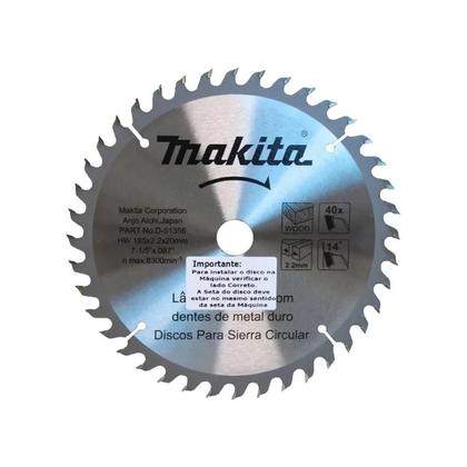 Imagem de Disco De Serra Circular 185x20mm P/ Madeira Makita D-51356