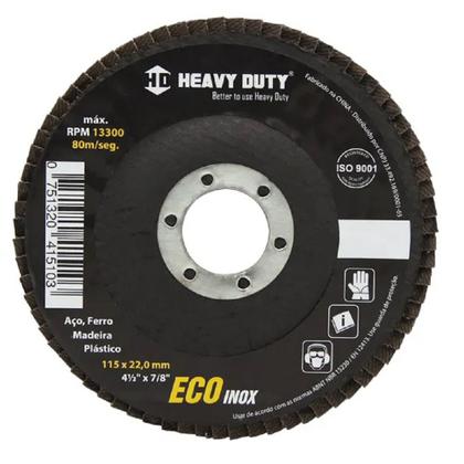 Imagem de DISCO FLAP ECOINOX FIBRA CONICO 4.1/2 GRANA 80 - 10 Unidades