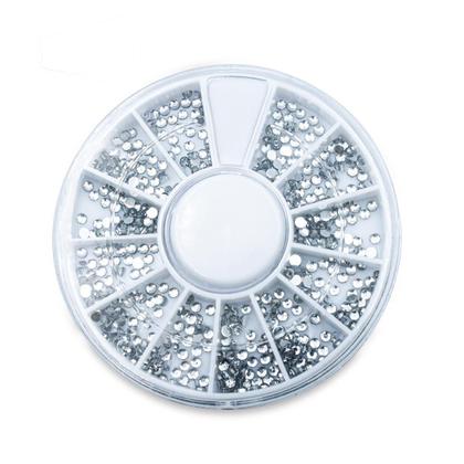 Imagem de Disco Strass Prata Pedrarias De Unhas Decoração Arte Sedução