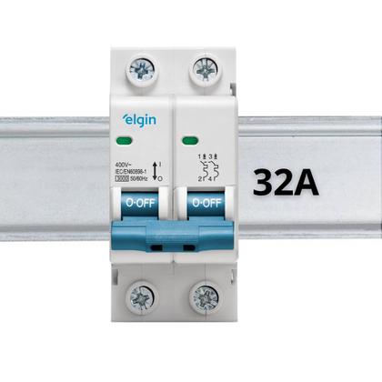 Imagem de Disjuntor Bipolar Din Curva C 2 polos 20A 32A 40A