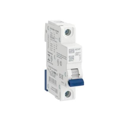 Imagem de Disjuntor unipolar 10a curva c mini din c10 mdwp weg