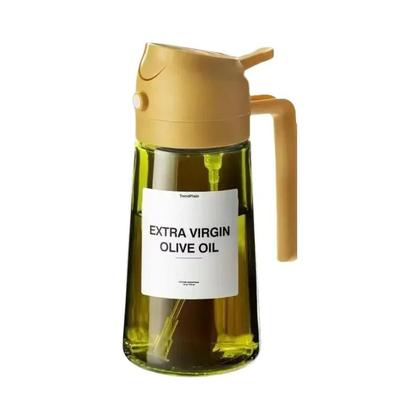 Imagem de Dispensador De Azeite E Vinagre 2 Em 1, Recipiente De Molho Para Churrasco Em Plástico Com Bico