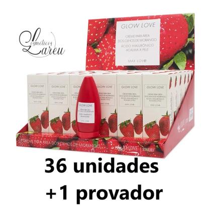 Imagem de -Display Creme Glow Area Olhos Morango Kc (36 un.)- Max Love