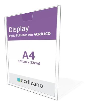 Imagem de Display Suporte Notificações Folha A4 Acrílico Para Parede