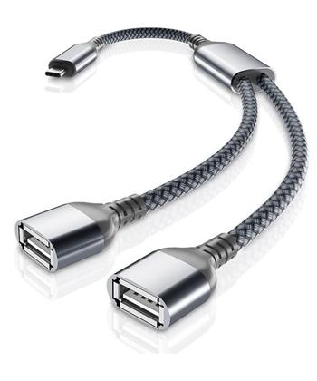 Imagem de Divisor de cabo USB C macho para USB duplo fêmea Basesailor