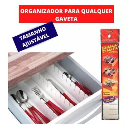 Imagem de  Divisor De Gavetas Japones Overtime Com 5 Tiras Divisórias