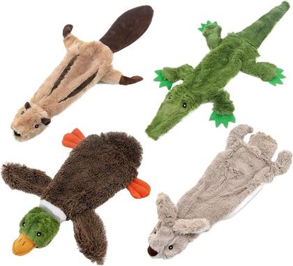 Imagem de Dog Toy Best Pet Supplies 2 em 1 Stuffless Squeaky para animais de estimação