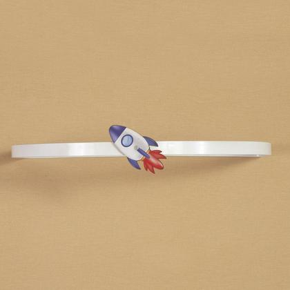 Imagem de Dossel Dorsel de Parede  Foguete Astronauta Espaço Azul